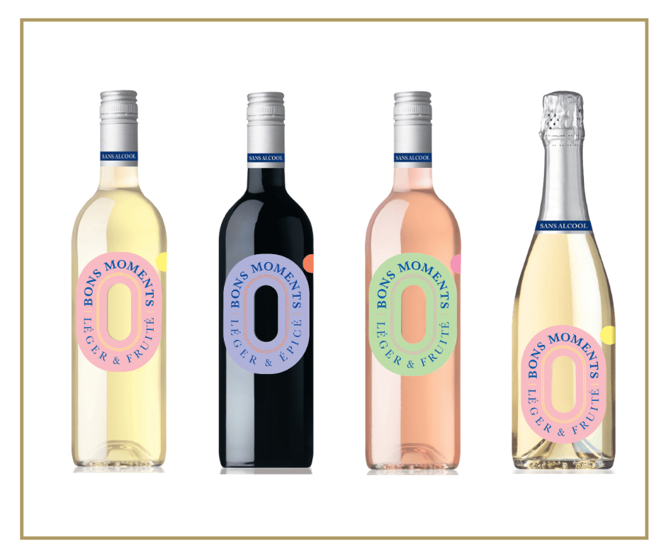 gamme bons moment 0% alcool  carrefour maison johanès boubée, vin sans alcool